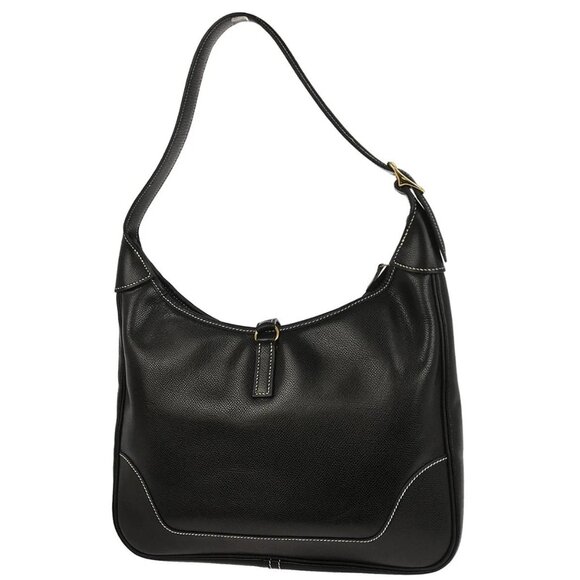 Hermes Black Courchevel Trim 31 Shoulder Bag P□E 126512 - Picture 2 of 10